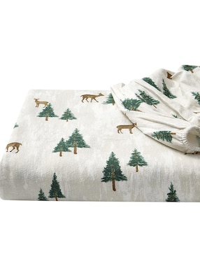 Juego de sábanas de franela 80 hilos Eddie Bauer Deer Hollow
