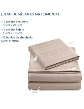 Juego de sábanas de microfibra 2000 hilos Wünd