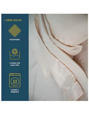 Juego de sábanas de microfibra 2000 hilos Wünd