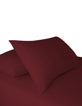 Juego de sábanas de microfibra Kaltex Home Sumie Rojo