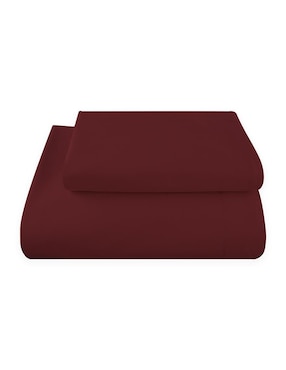 Juego de sábanas de microfibra Kaltex Home Sumie Rojo