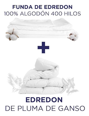 Duvet con relleno Hokins Pluma de ganso