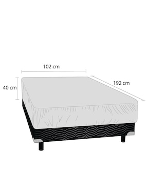Protector de colchón Spring Air impermeable repelente