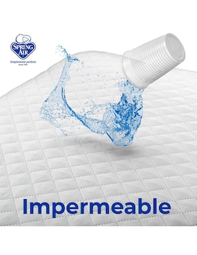 Protector de colchón Spring Air impermeable repelente