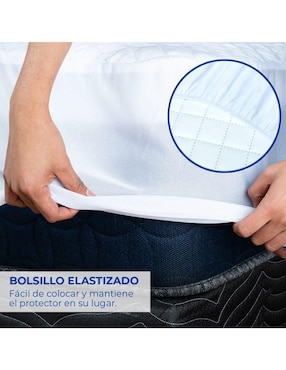 Protector de colchón Spring Air impermeable repelente