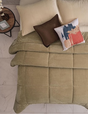 Cobertor Intima Hogar Forest & Sand Luxe estampado texturizado