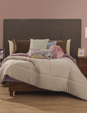 Cobertor Intima Hogar Premium Blush Acolchado estampado texturizado