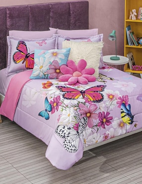 Set Edredón Intima Hogar Premium Mariposas