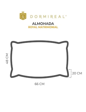 Almohada Dormireal Royal Matrimonial firmeza media