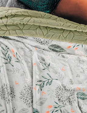 Cobertor Regina Elysum Dupla Elite estampado floral
