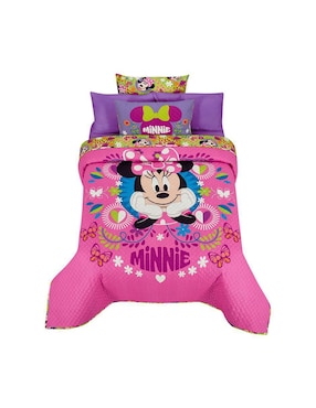 Set De Colcha Providencia Minnie Pink