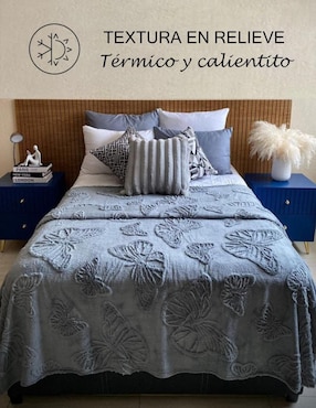 Cobertor Dekora estampado texturizado