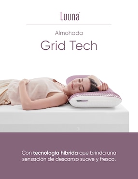 Almohada Luuna Grid Tech firmeza baja