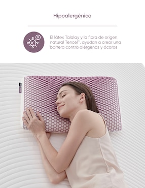 Almohada Luuna Grid Tech firmeza baja