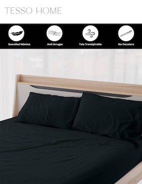 Juego de sábanas de microfibra 1000 hilos Tesso Home Ultrasoft