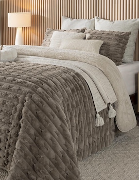 Set funda para almohada Cantia Taupe