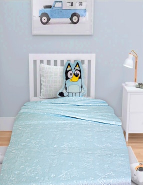 Set frazada y cojin térmica de tejido suave Bluey unisex