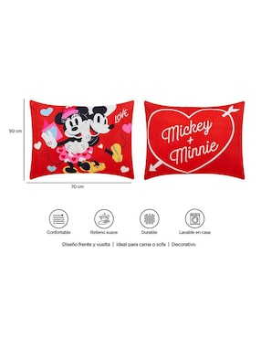 Almohada Providencia Reversible Mickey Cupido firmeza media