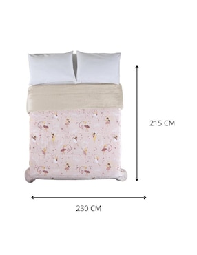 Cobertor Cantia Tutu estampado infantil