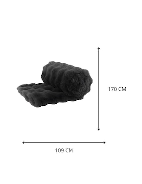Frazada clásica de tejido suave Cantia Humo unisex