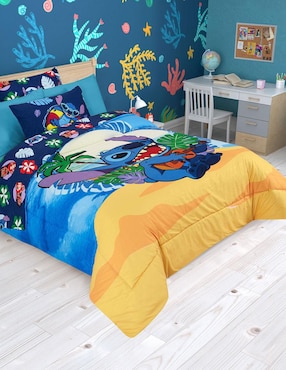 Set edredón Providencia Microfibra Playa Stitch