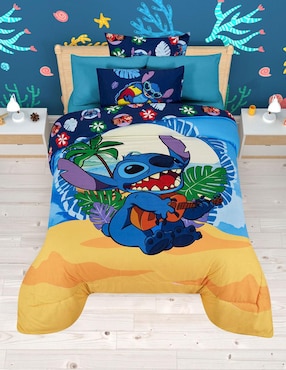 Set edredón Providencia Microfibra Playa Stitch