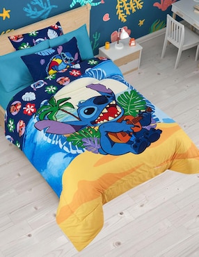 Set edredón Providencia Microfibra Playa Stitch