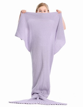 Frazada de tejido punto Haus Kids Sirena para niña