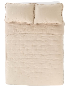 Set de colcha Haus Linen Ruffle