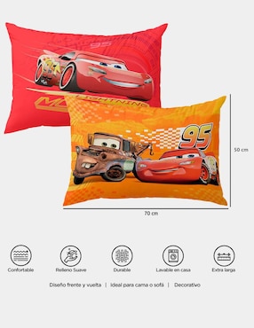 Almohada Providencia Reversible Cars firmeza media