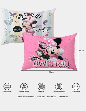 Almohada Providencia Reversible Minnie Go firmeza media