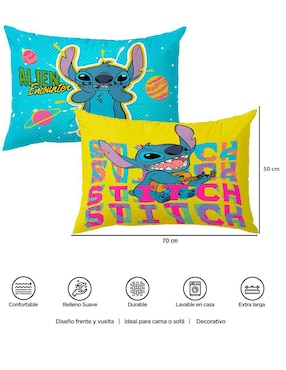 Almohada Providencia Stitch Alien firmeza media