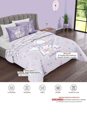 Set de colcha Providencia Kuromi Snack