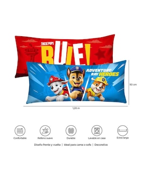 Almohada Providencia Súper Jumbo Paw Patrol Rule firmeza media