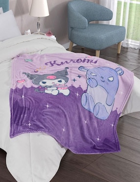 Cobertor Kuromi Providencia Fantastic estampado infantil