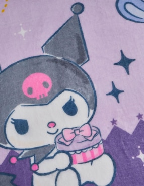 Cobertor Kuromi Providencia Fantastic estampado infantil