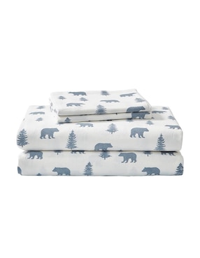 Juego de sábanas de algodón 150 hilos Eddie Bauer bears & trees