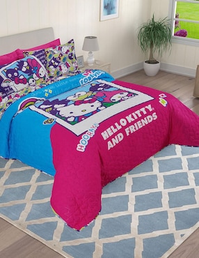 Set de colcha Providencia Hello And Kitty Friends