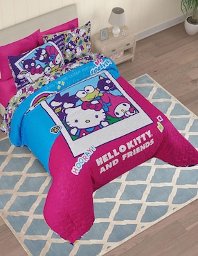 Set de colcha Providencia Hello And Kitty Friends
