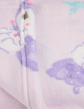 Set frazada y cojín de tejido plano Carmi Kuromi para niña