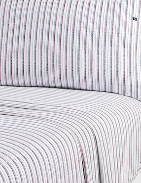 Juego de sábanas de microfibra Nautica Avery Stripe Navy