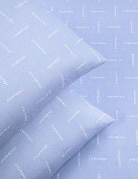 Juego de sábanas de microfibra Aéropostale Tim Light Denim