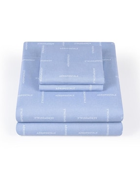 Juego de sábanas de microfibra Aéropostale Tim Light Denim