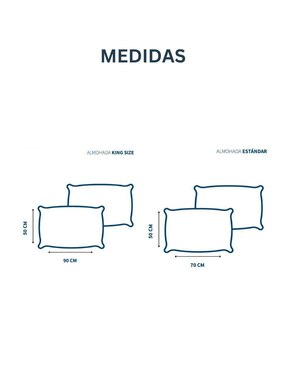 Set de almohada Tesso Home Almohada y funda firmeza media