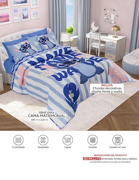 Set de colcha Providencia Stitch Waves