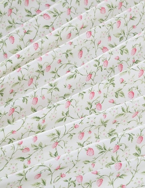 Juego de sábanas de algodón Laura Ashley Bramble vine pink