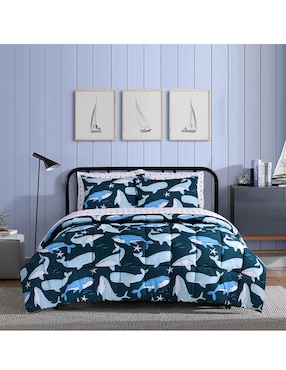 Set edredón Nautica Promos Finnian Whales Navy Seas