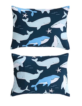 Set edredón Nautica Promos Finnian Whales Navy Seas
