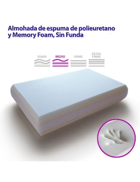 Almohada La Fábrica De Espuma firmeza baja