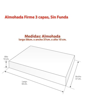 Almohada La Fábrica De Espuma firmeza media